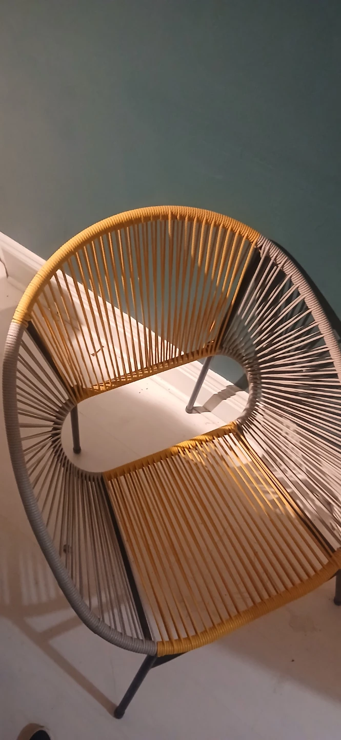 Two yellow and grey Acapulco Chairs - photo 3