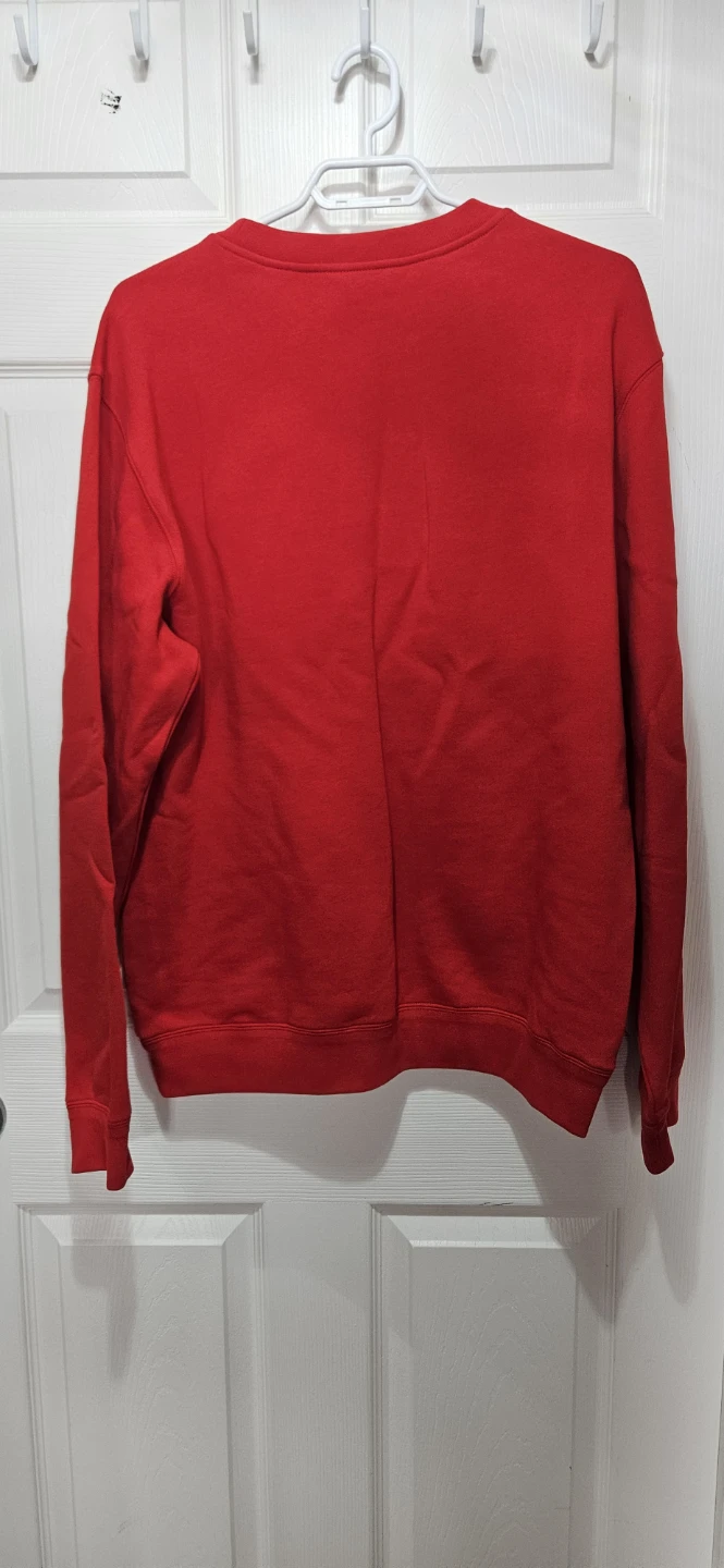 VERSACE Red Logo Crewneck Sweatshirt - photo 2
