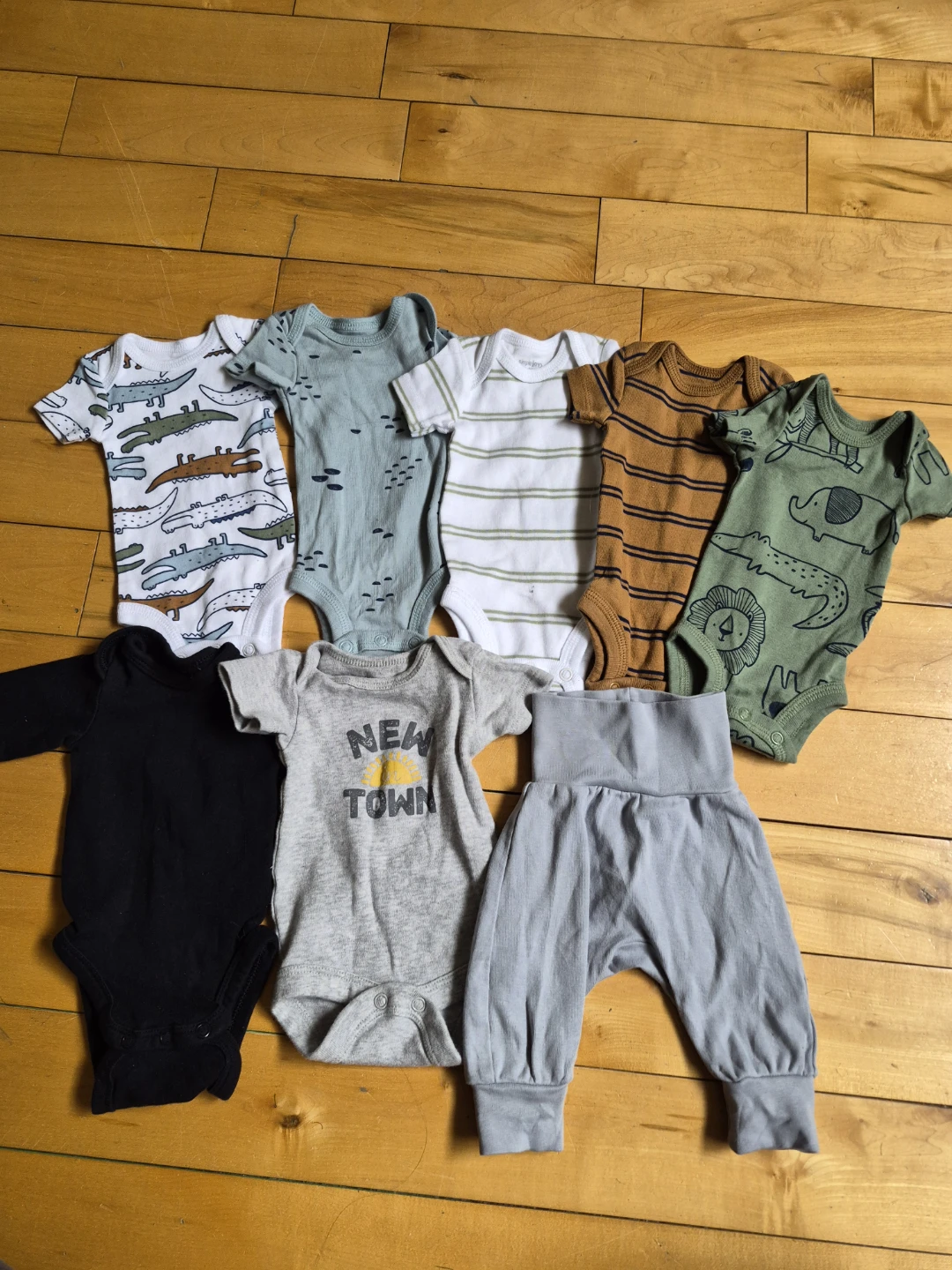 Baby Sleepers, Onesies, and Swaddles Bundle- preemie
