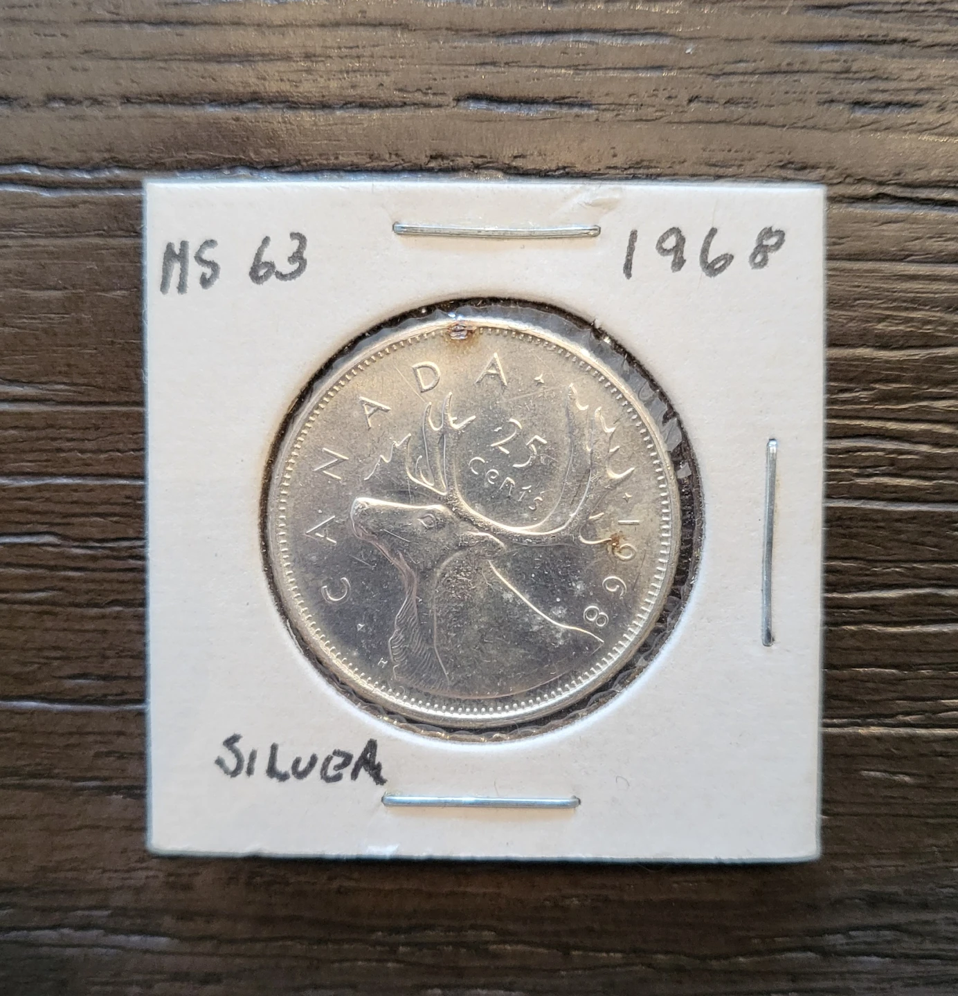 1968 Canadian Silver Quarter