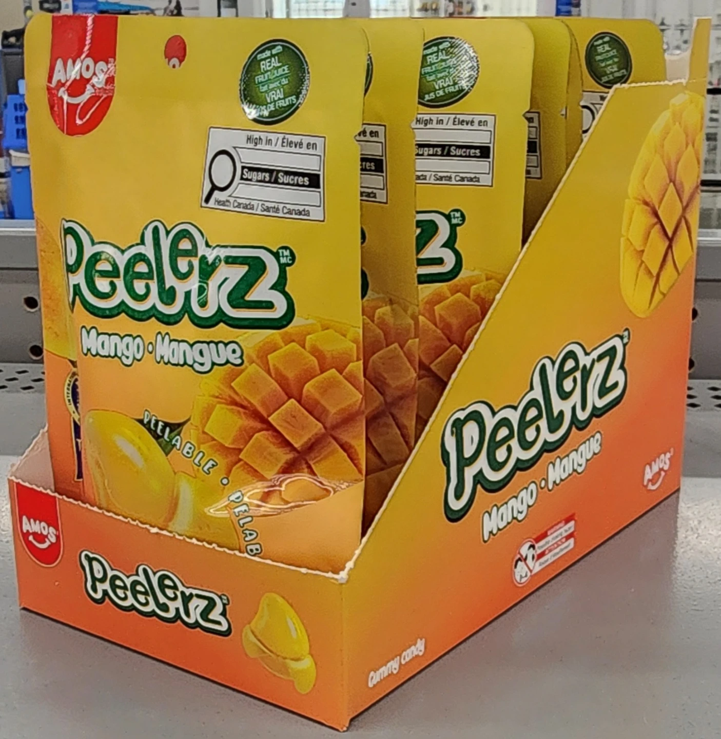Amos Peelrz Mango & Banana Gummy Candy