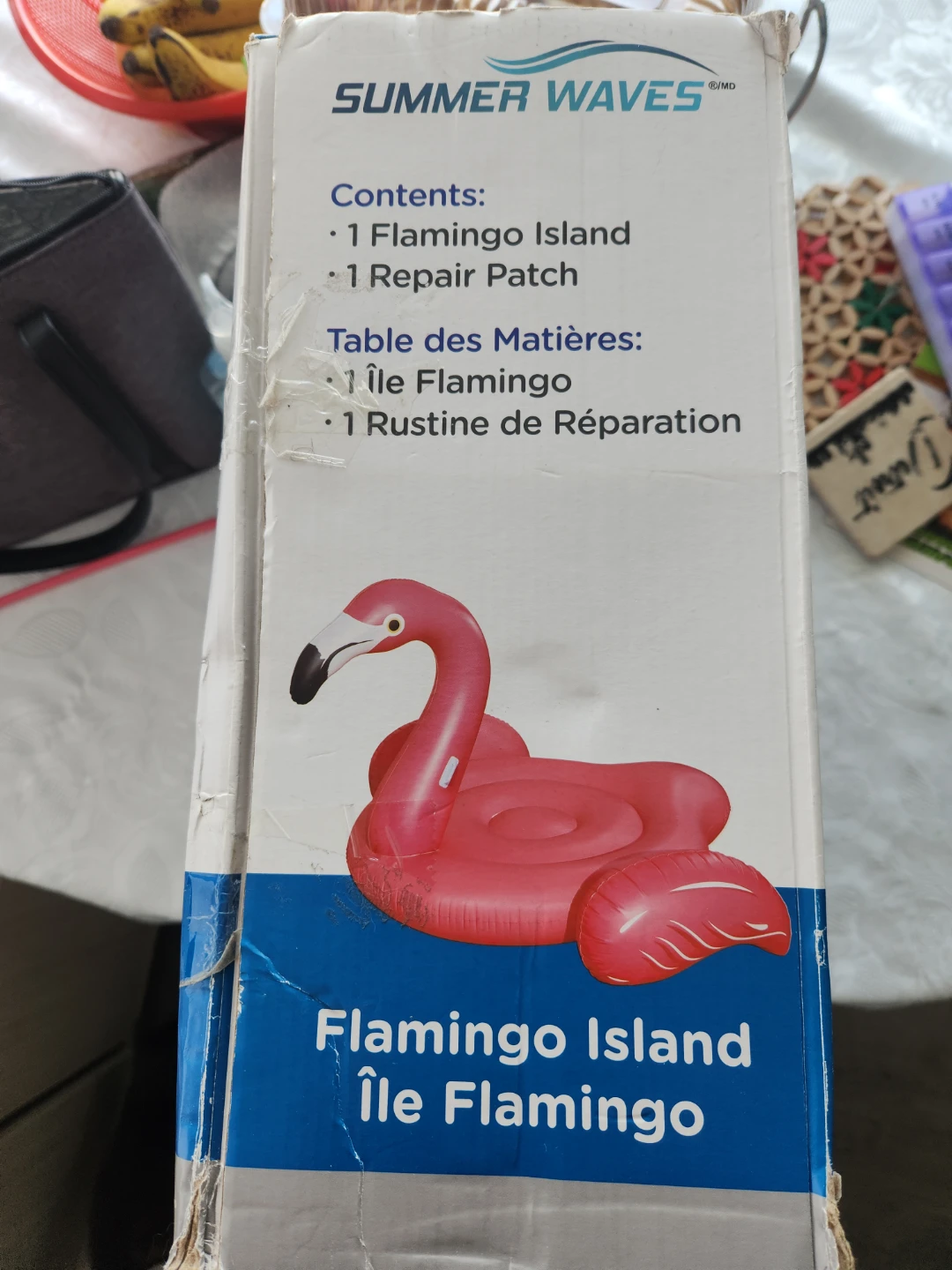 Summer Waves Pink Flamingo Island Float