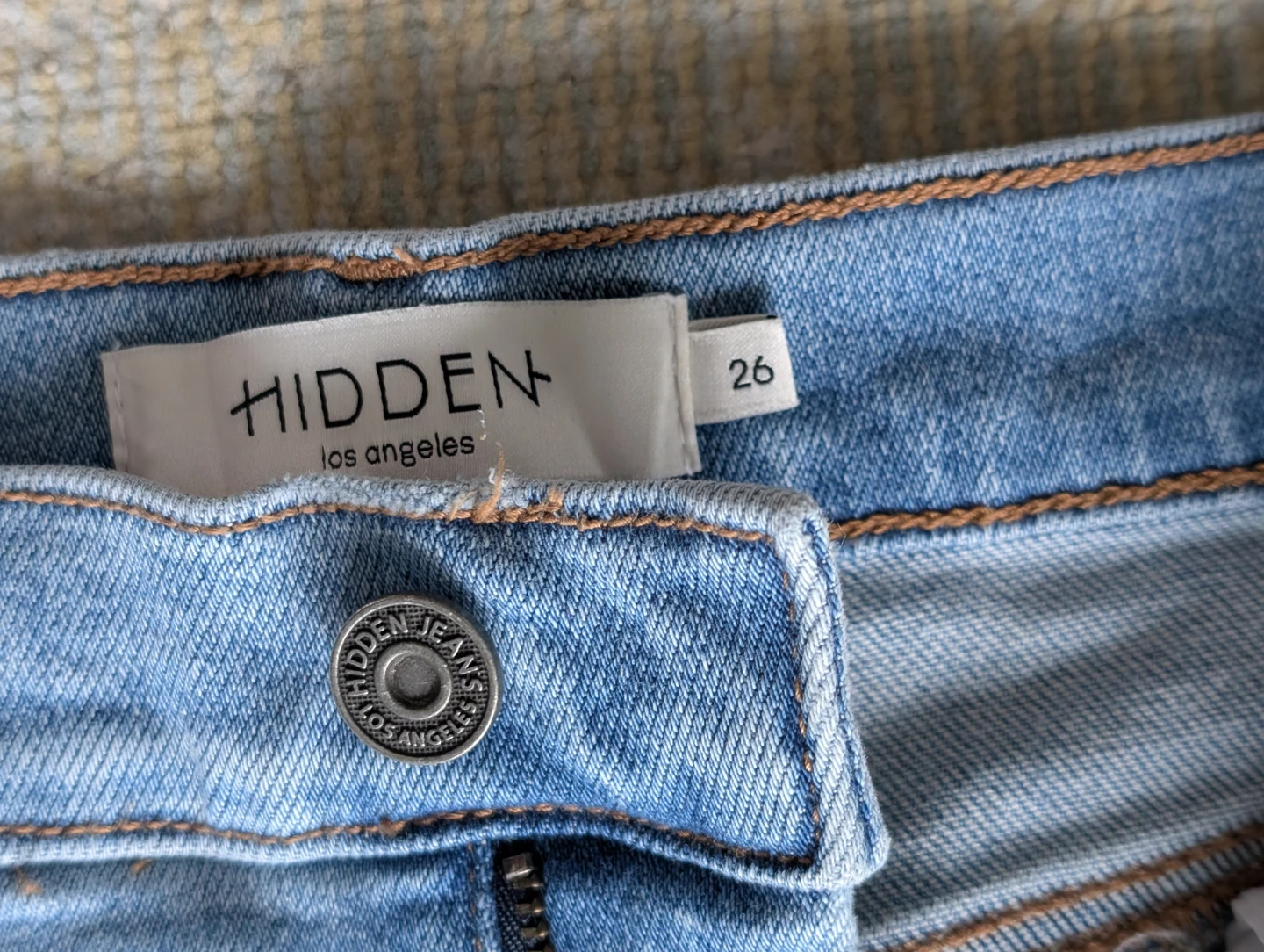 HIDDEN Los Angeles Light Wash Distressed Wide Leg Jeans Size 26 - photo 2