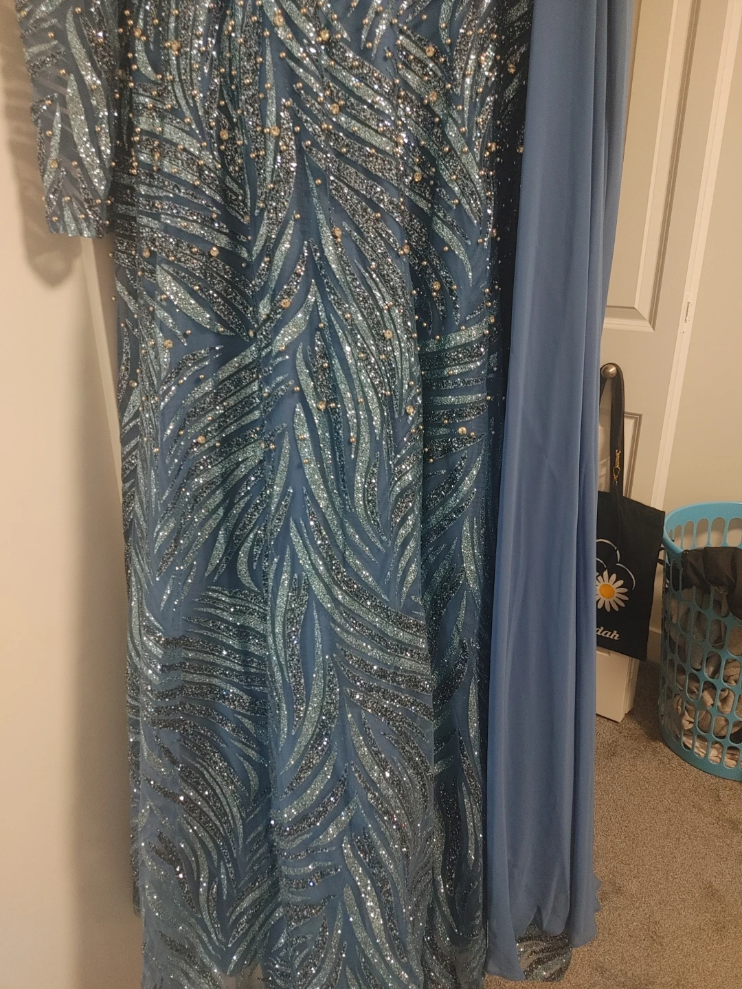 Fancy Leonessa Blue Embellished Gown Size 40. Perfect for prom!! - photo 2