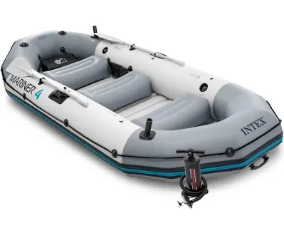 Intex Mariner 4 Inflatable Boat with Pump and Oars