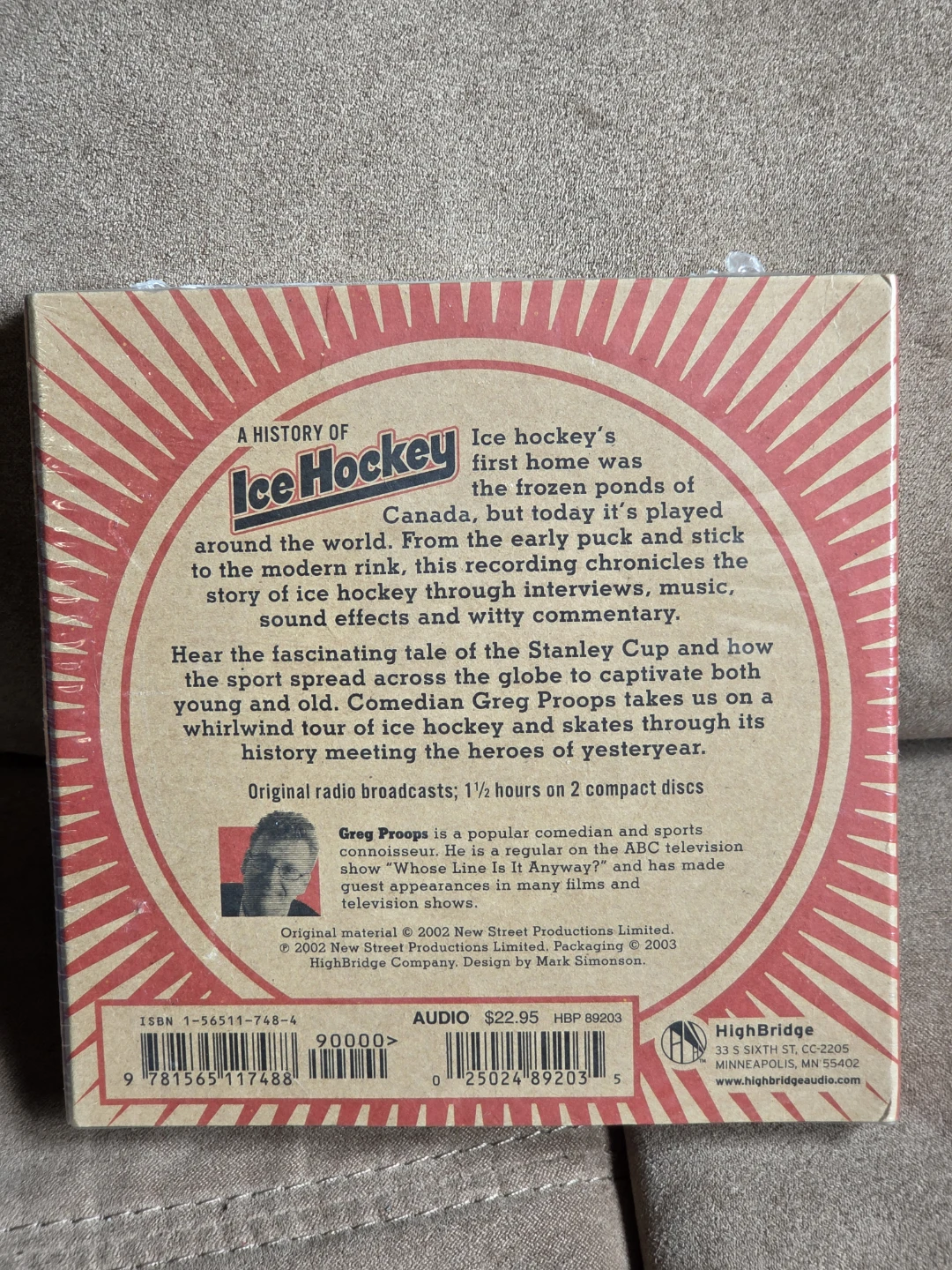 A History of Ice Hockey with Greg Proops CD Set - photo 2