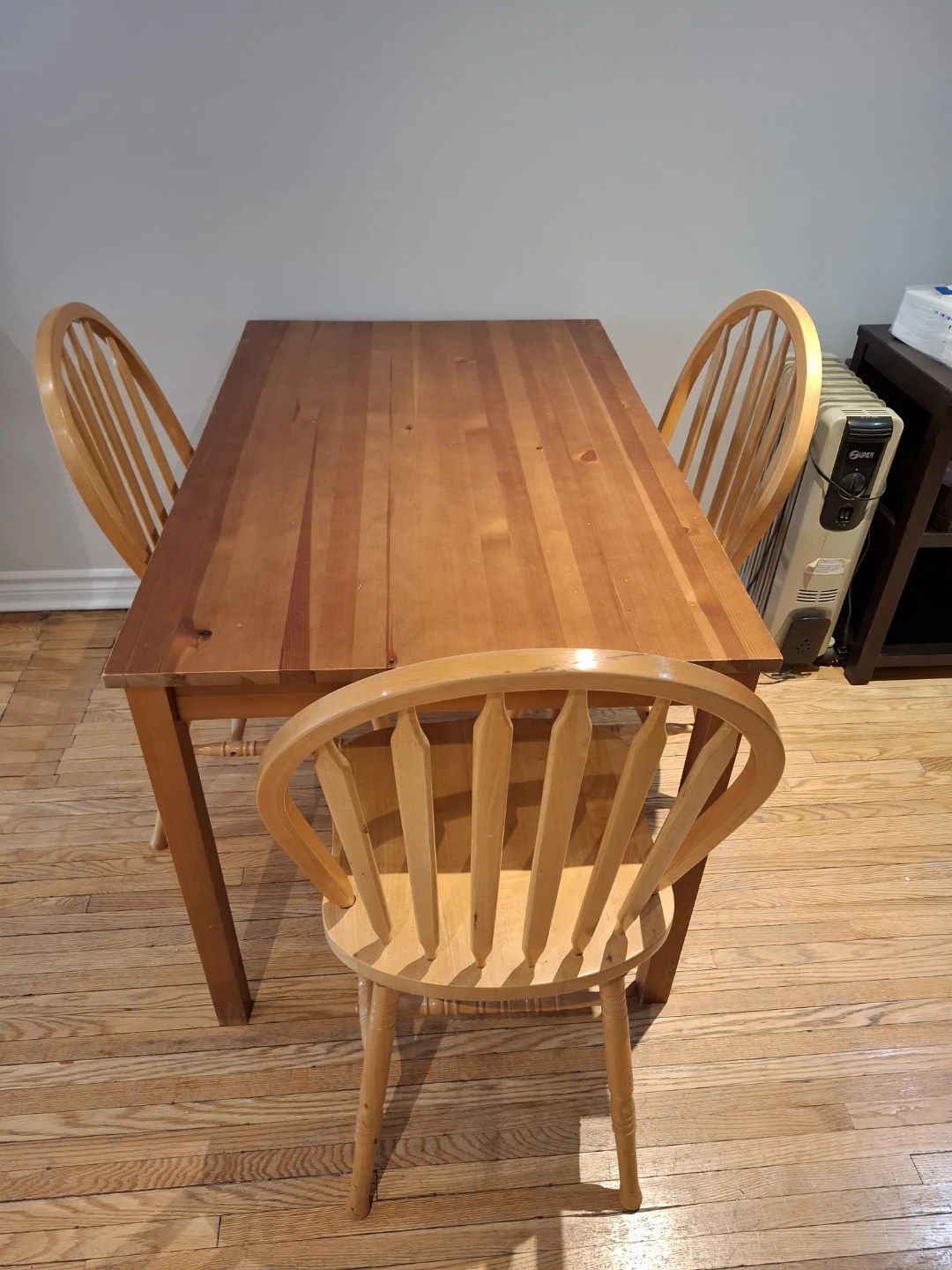 Wooden Dining Table and Chairs Set