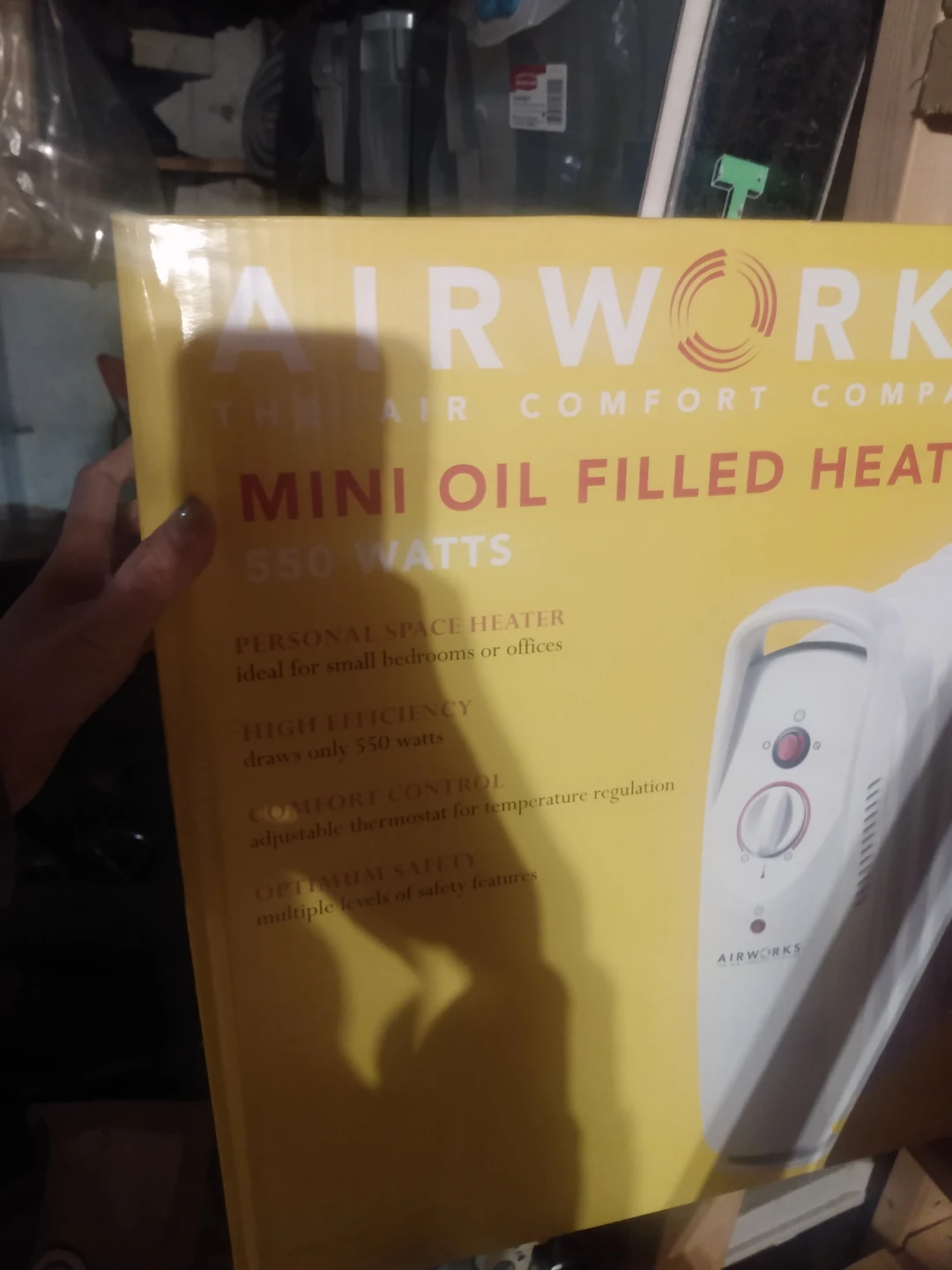 Airworks Mini Oil Filled Heater 550 Watts