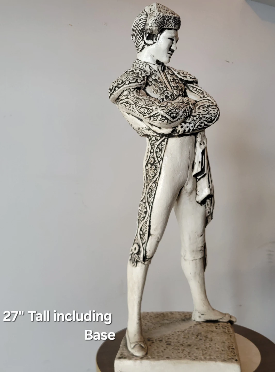 Vintage Mid-Century Matador Statue. Spanish Bullfighter Decor - photo 3