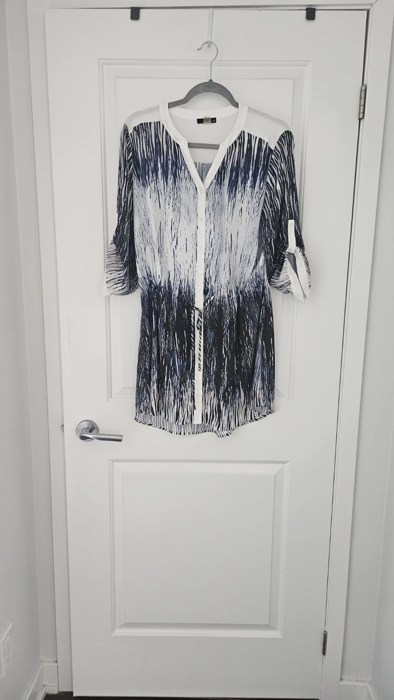 Shirt Dress with belt, Size Medium to Large (fits great as Med)