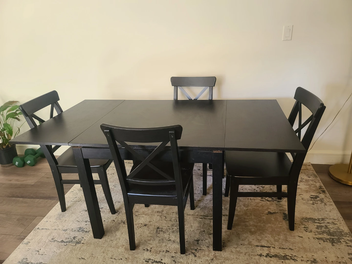 MUST SELL BY MAY 16 Ikea wooden extendable Dining Table Set