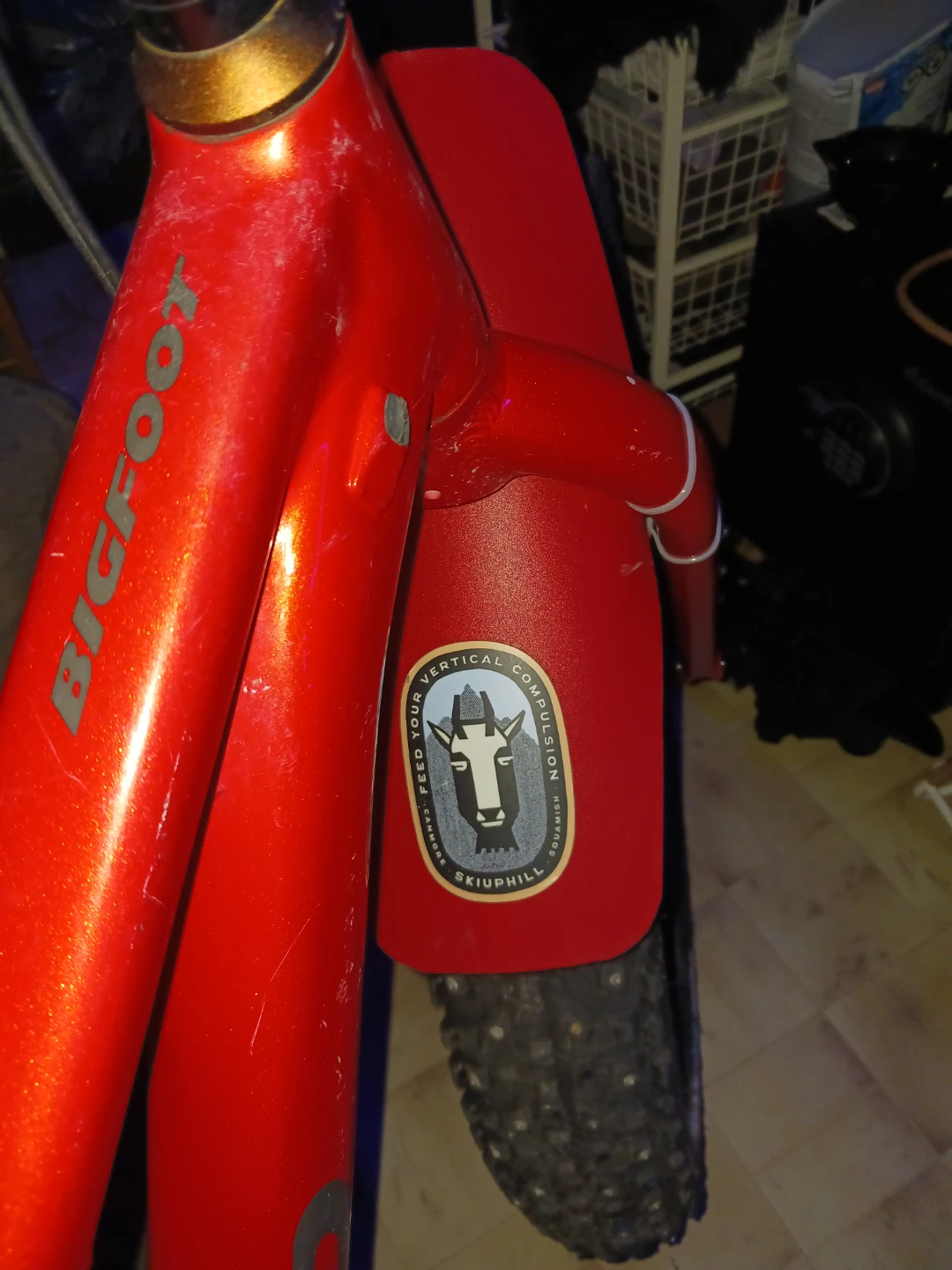 Red Bigfoot Fat Bike