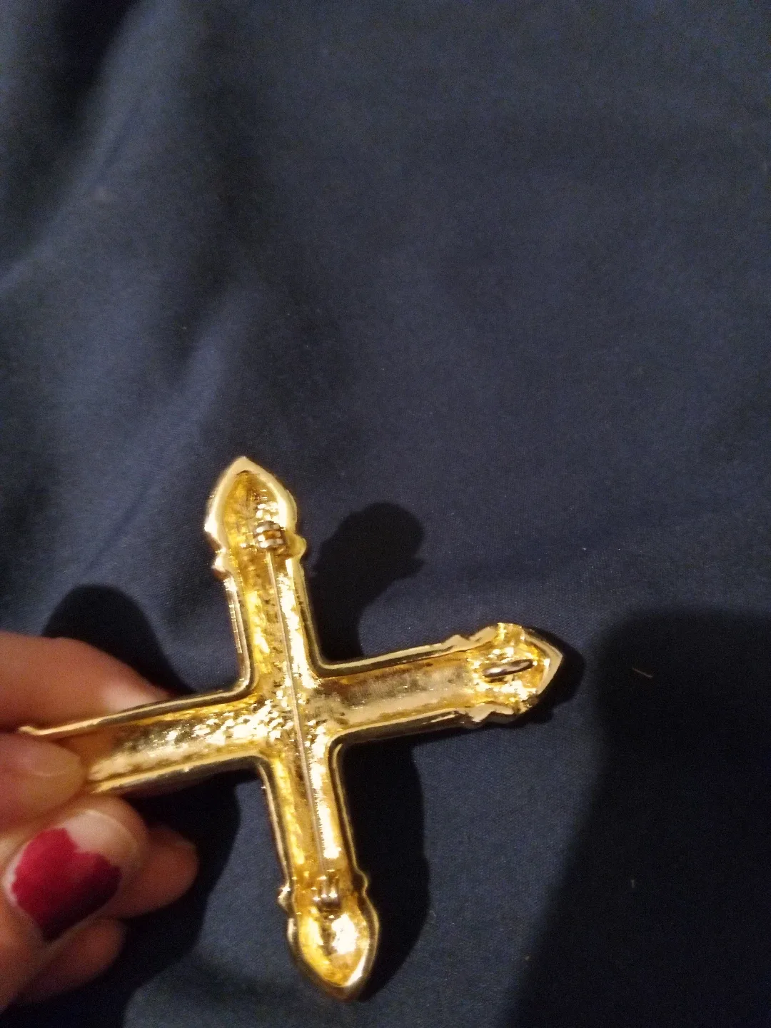 Vintage cross brooch/pendant - photo 3