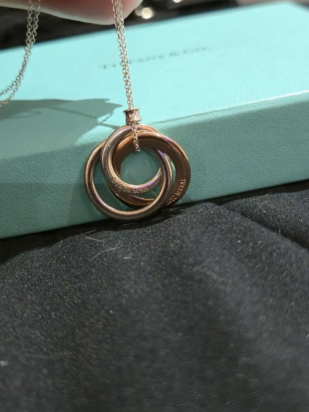 Tiffany & Co. Three Interlocking Circles Pendant Necklace - photo 5
