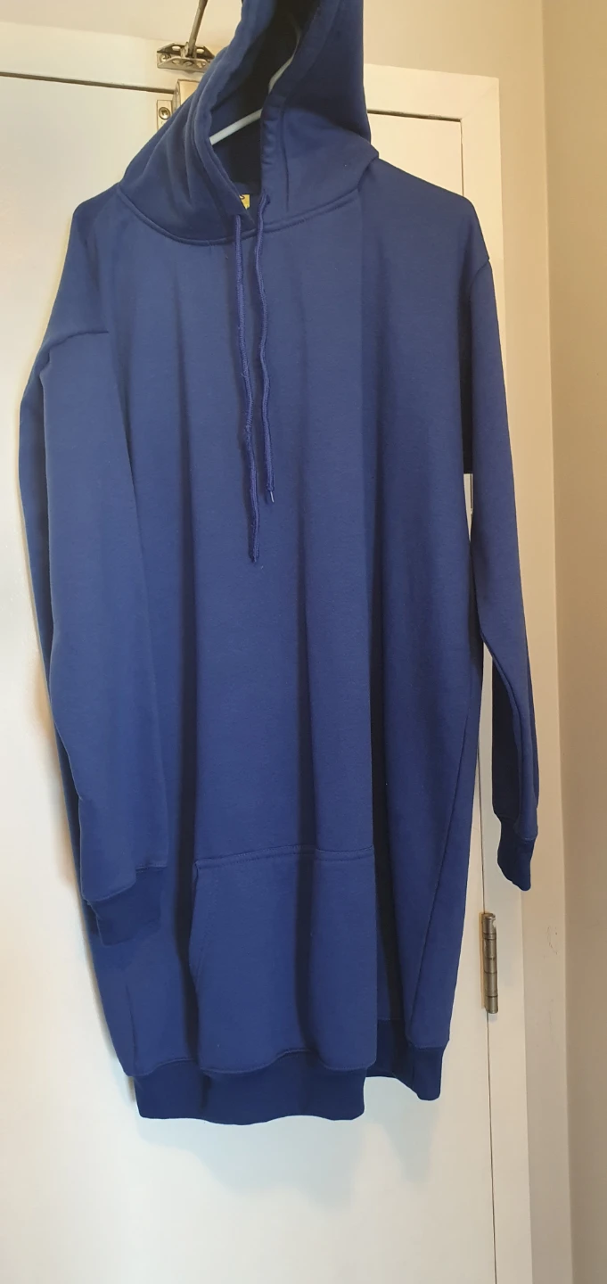 Blue Mr. MOTO MOTO Hoodie Dress