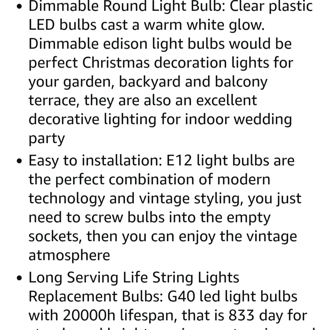 LED lightbulbs - indoor/outdoor use - C7/E12 2200k NEW - photo 5