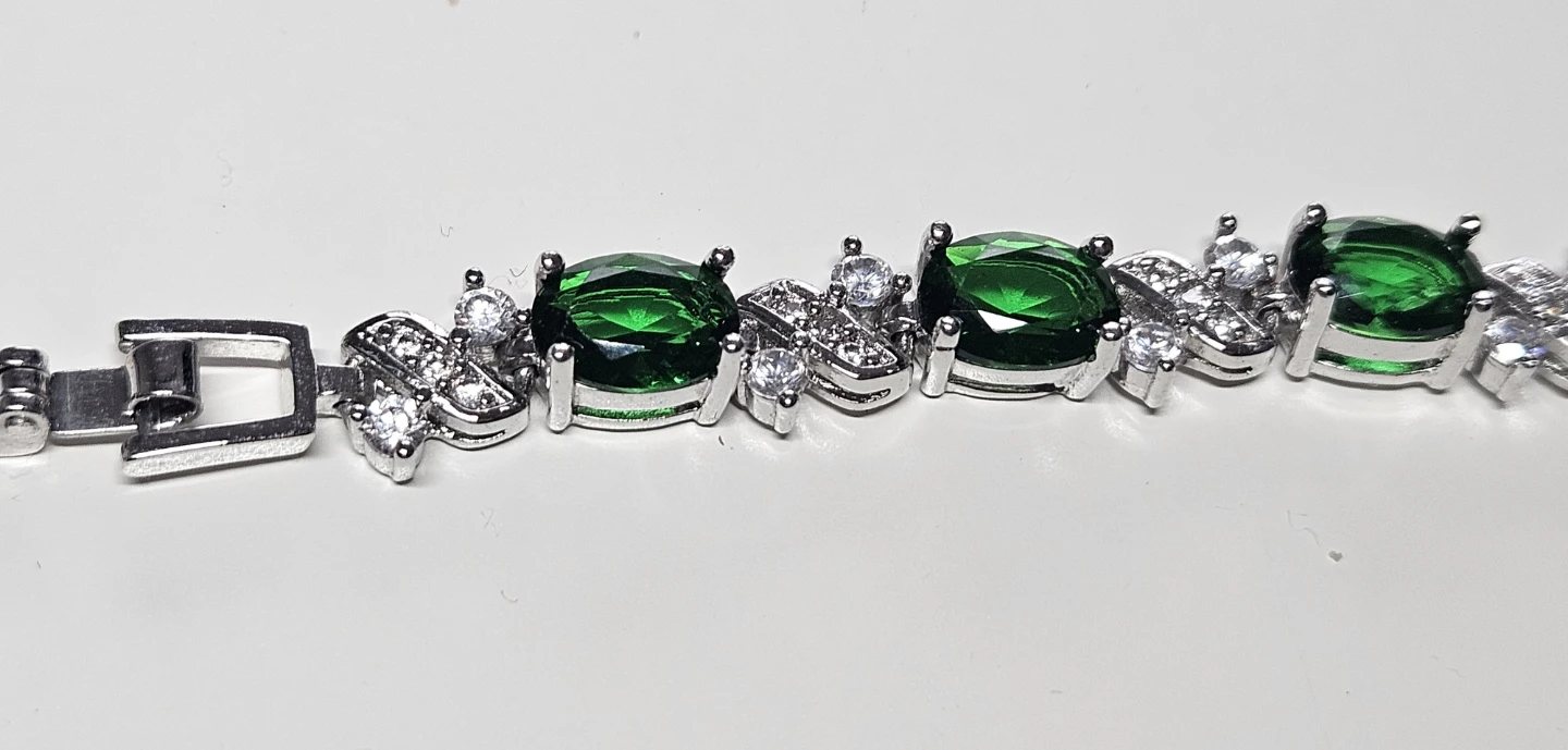 Sparkling Tennis Bracelets - green, blue, black - photo 3
