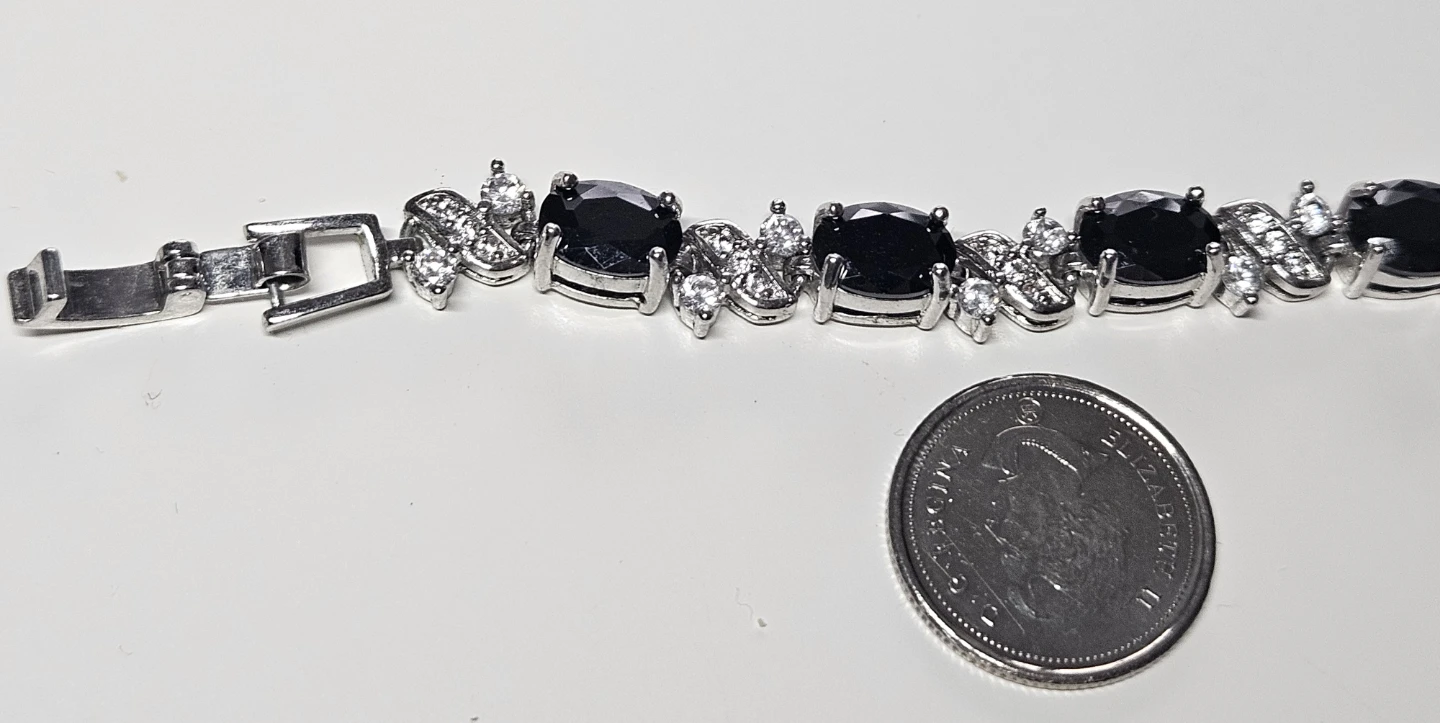 Sparkling Tennis Bracelets - green, blue, black - photo 4