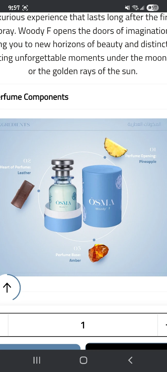 Osma Perfume 75ml - photo 5