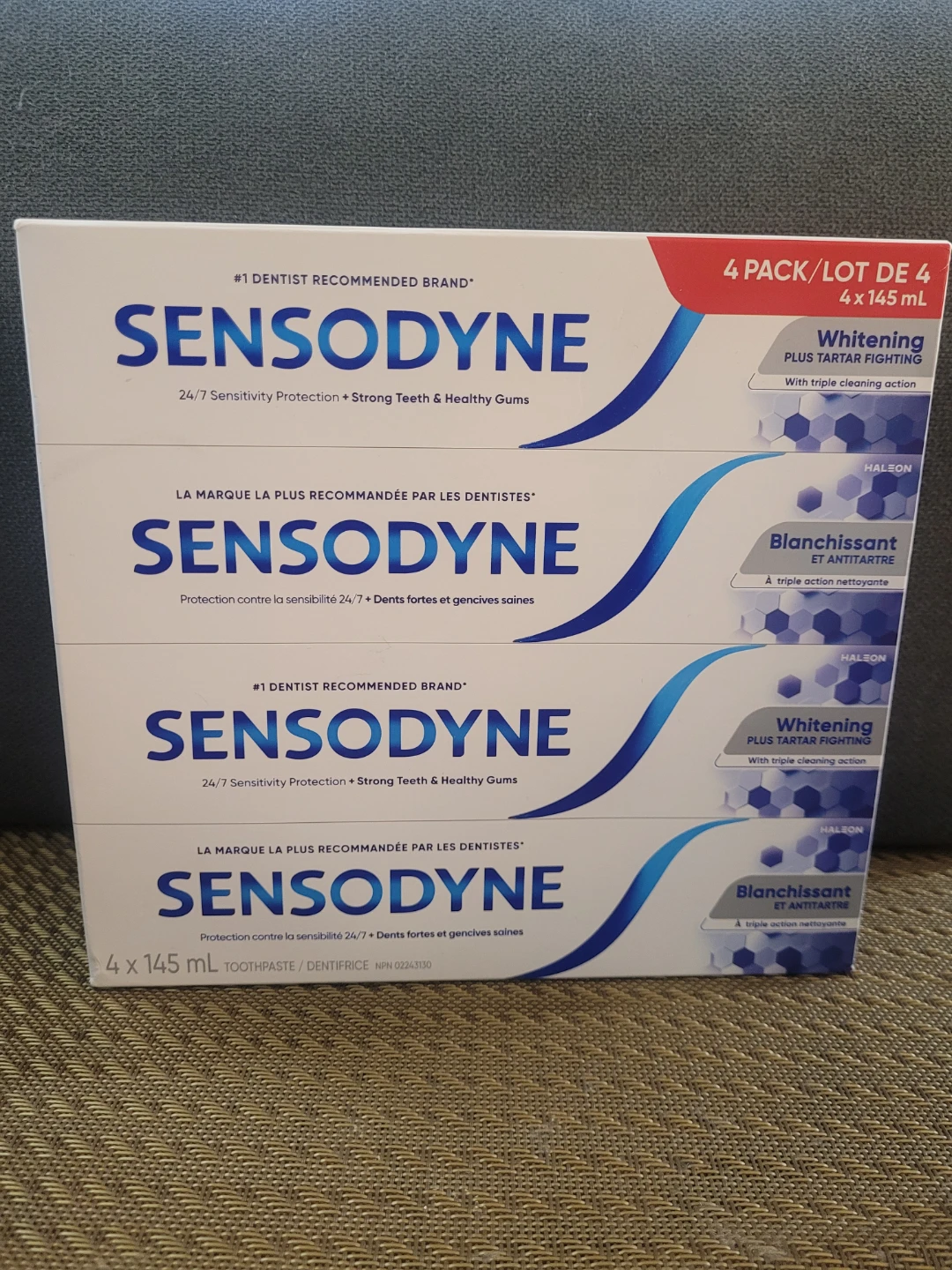 Sensodyne Whitening Toothpaste 4-Pack - 145 mL each
