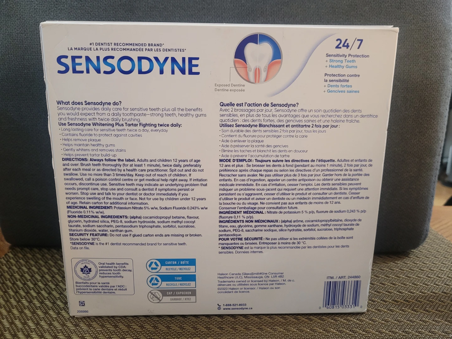 Sensodyne Whitening Toothpaste 4-Pack - 145 mL each - photo 2