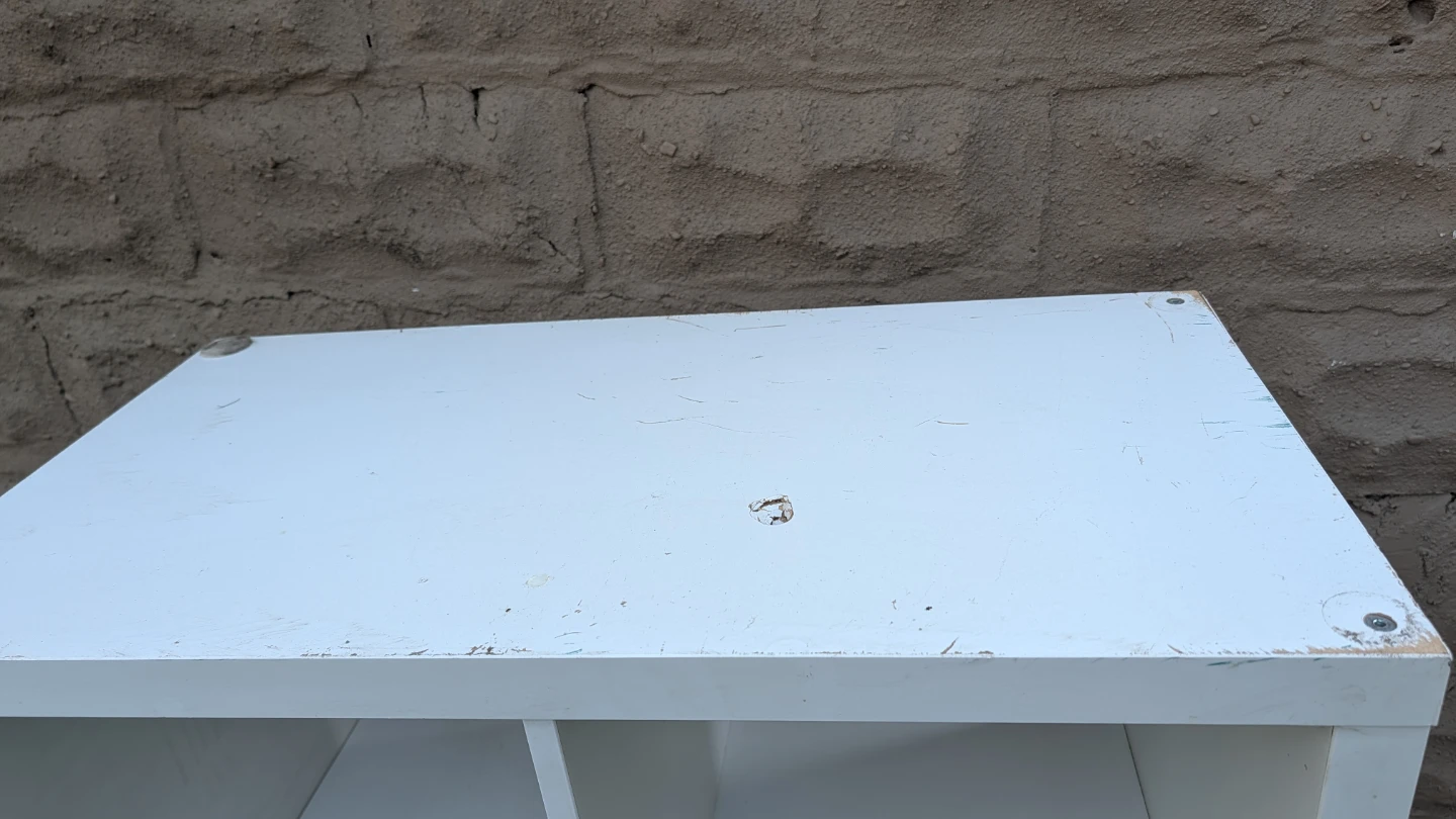 White 8-Cube Storage Shelf - photo 3