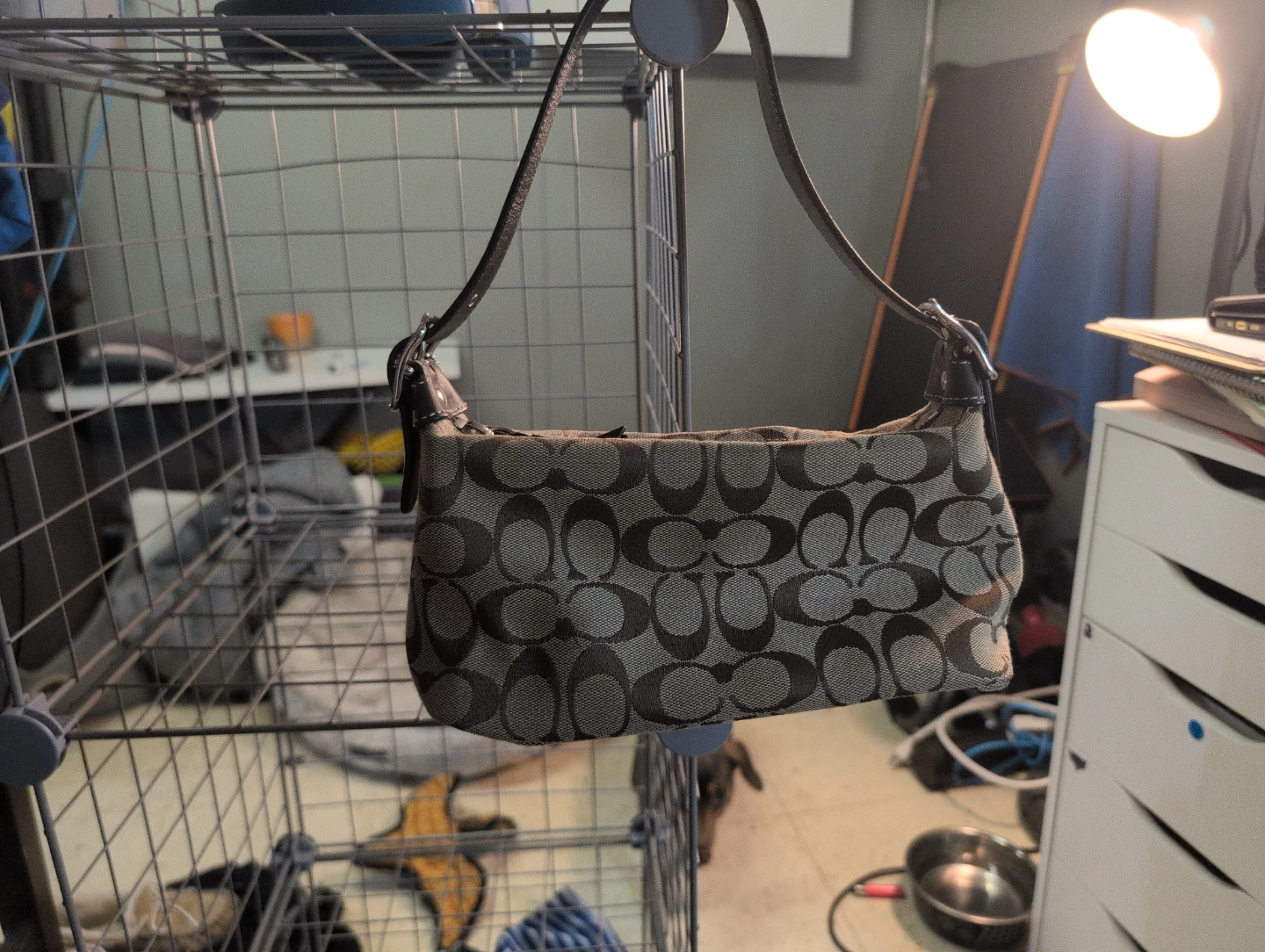 Coach Monogram Shoulder Bag