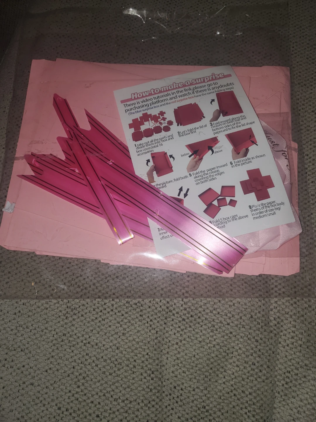 Pink Surprise Box Craft Kit