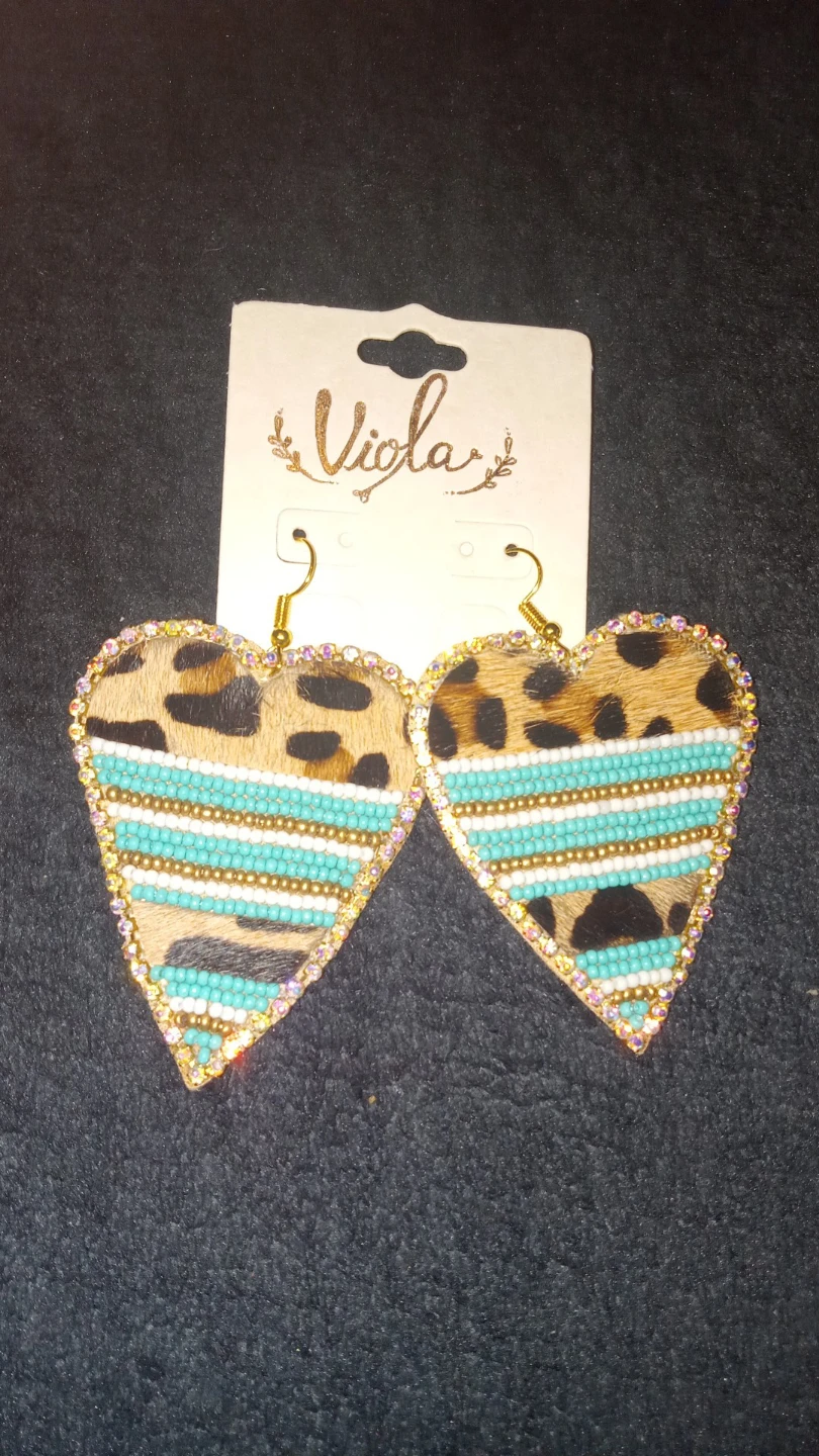Viola Heart Earrings