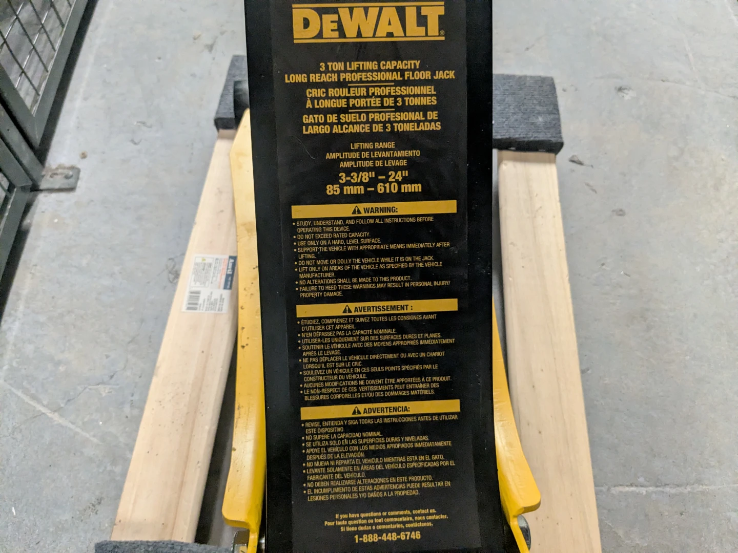 Dewalt 3 ton long reach low profile car jack - photo 4