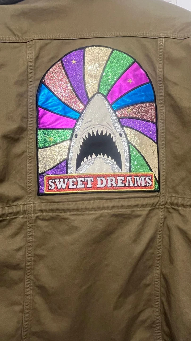 Saint Laurent Paris Jacket with Shark Patch. Size 36 - photo 4