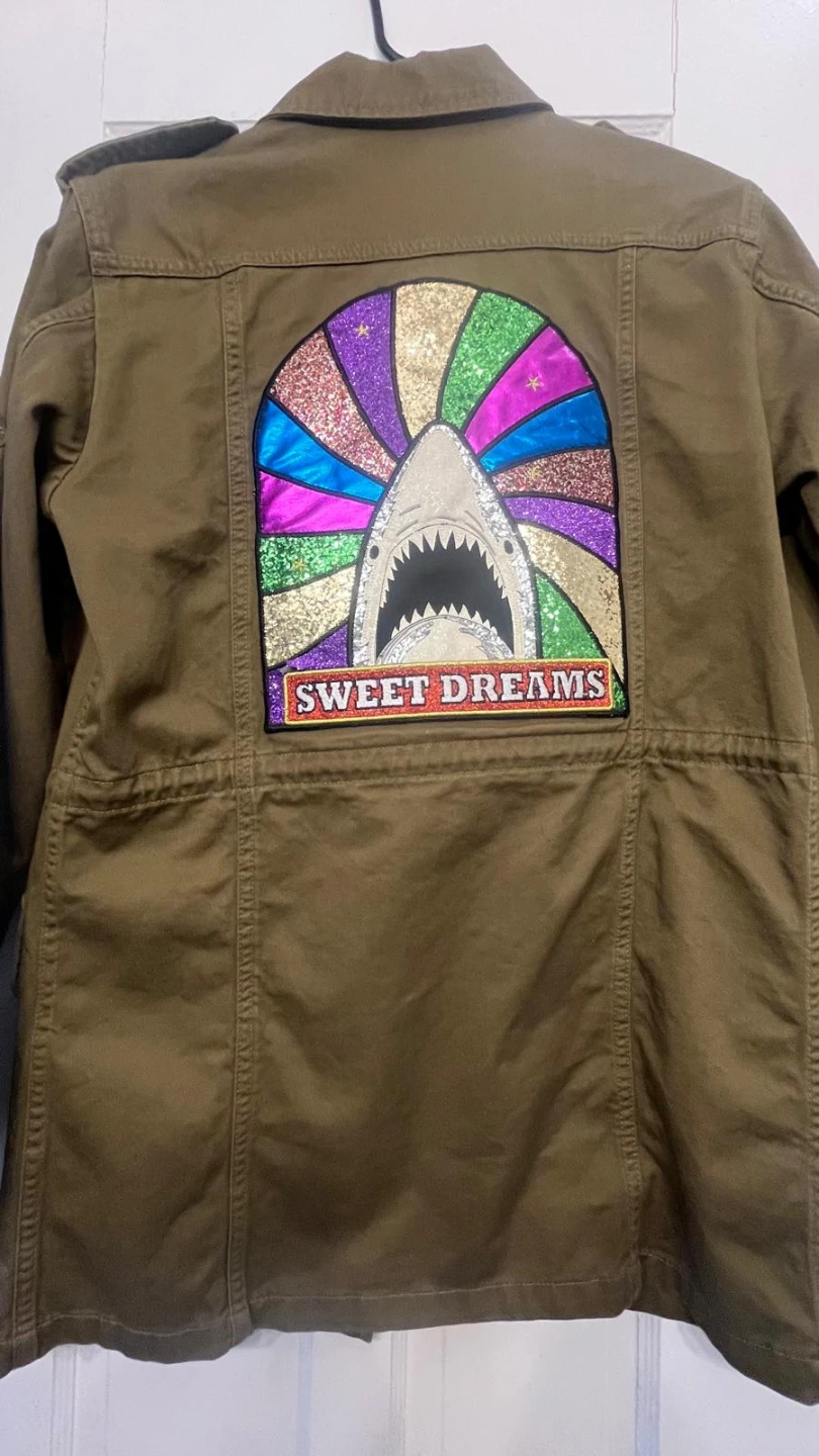 Saint Laurent Paris Jacket with Shark Patch. Size 36 - photo 5