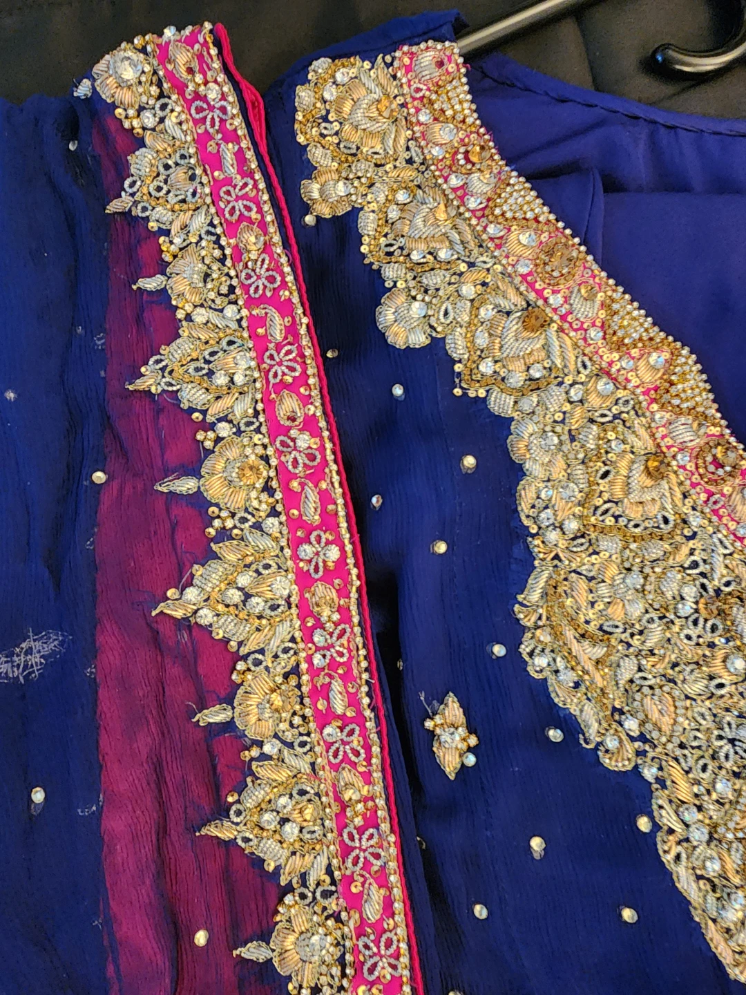Handcrafted Valima Dress with Dupatta and churidaar - photo 4