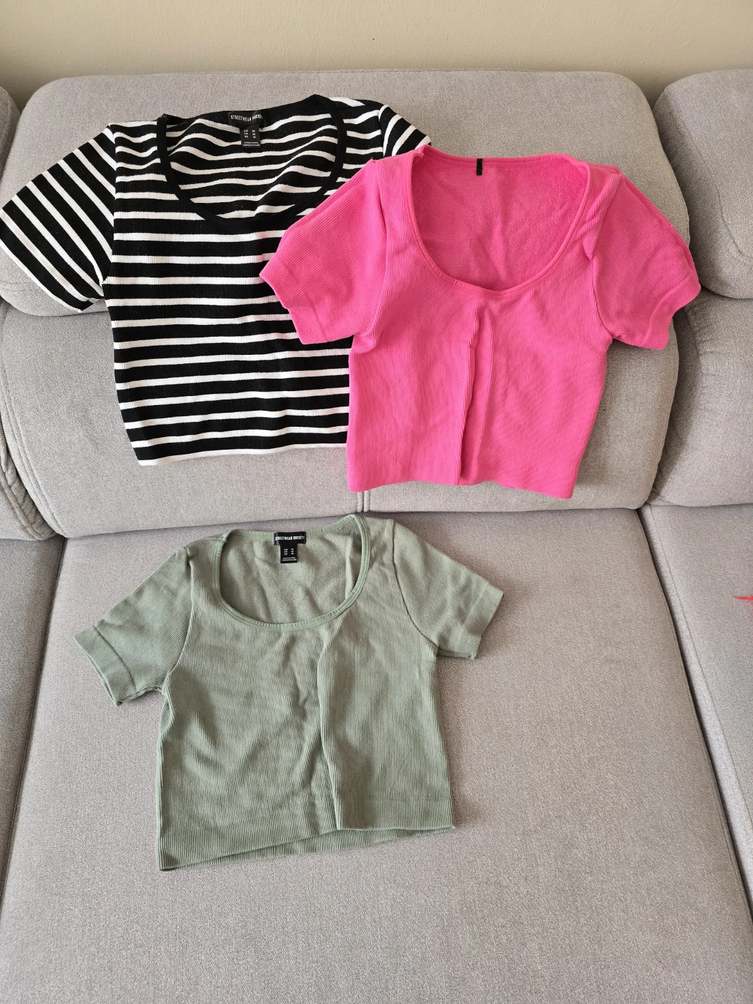 Streetwear Society Crop Tops - Set of 3 (Size M)