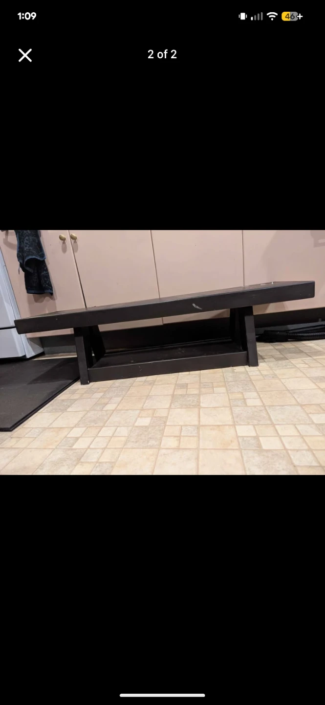 6ft custom made table + 2 benches - photo 2