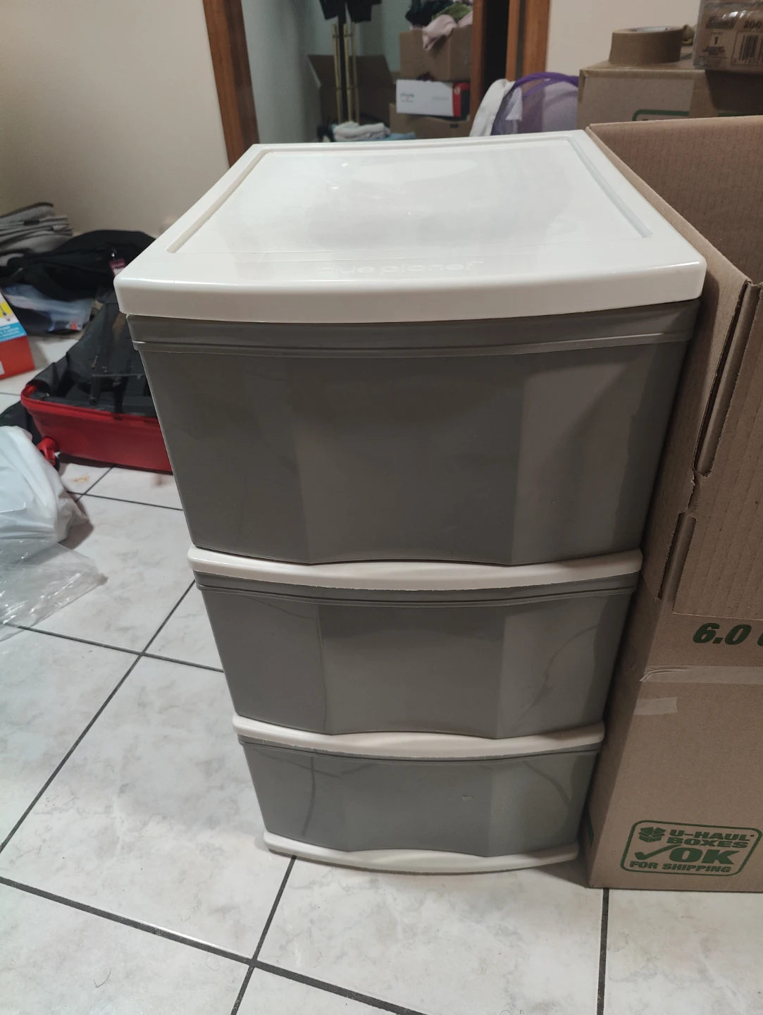 Plastic 3-Drawer Storage Unit