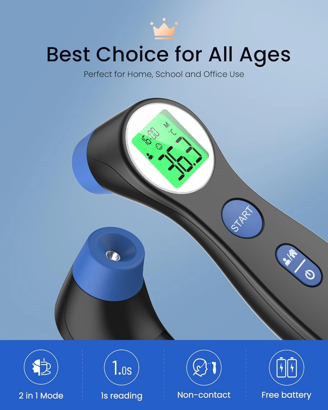 BNIB - Femometer Thermometer for Kids and Adults - photo 2