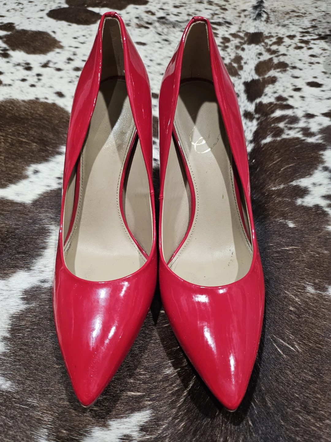 Sam Edelman Red Patent Leather Stiletto Heels