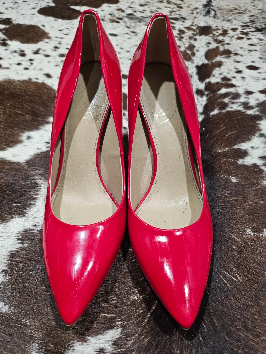 Sam Edelman Red Patent Leather Stiletto Heels