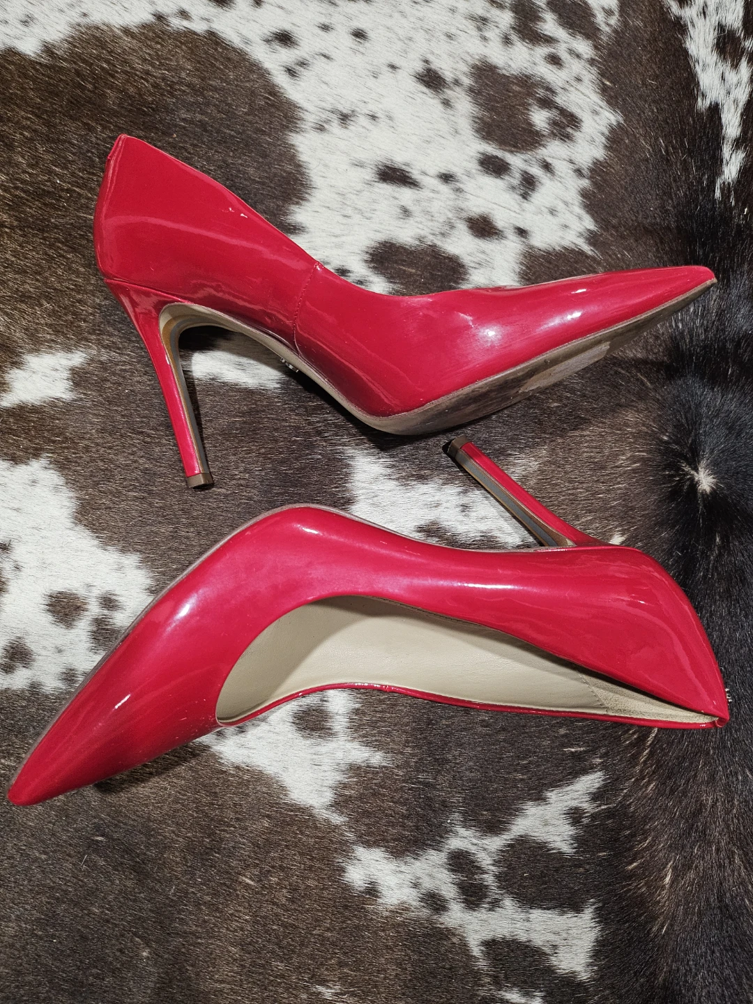 Sam Edelman Red Patent Leather Stiletto Heels - photo 2