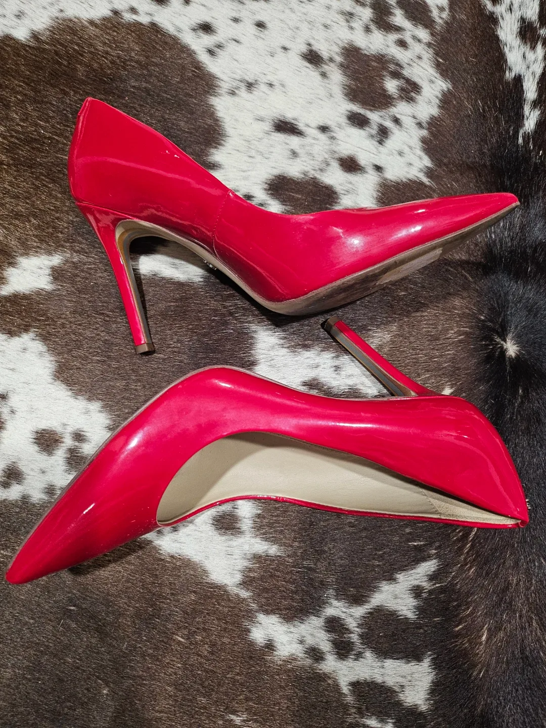 Sam Edelman Red Patent Leather Stiletto Heels - photo 2