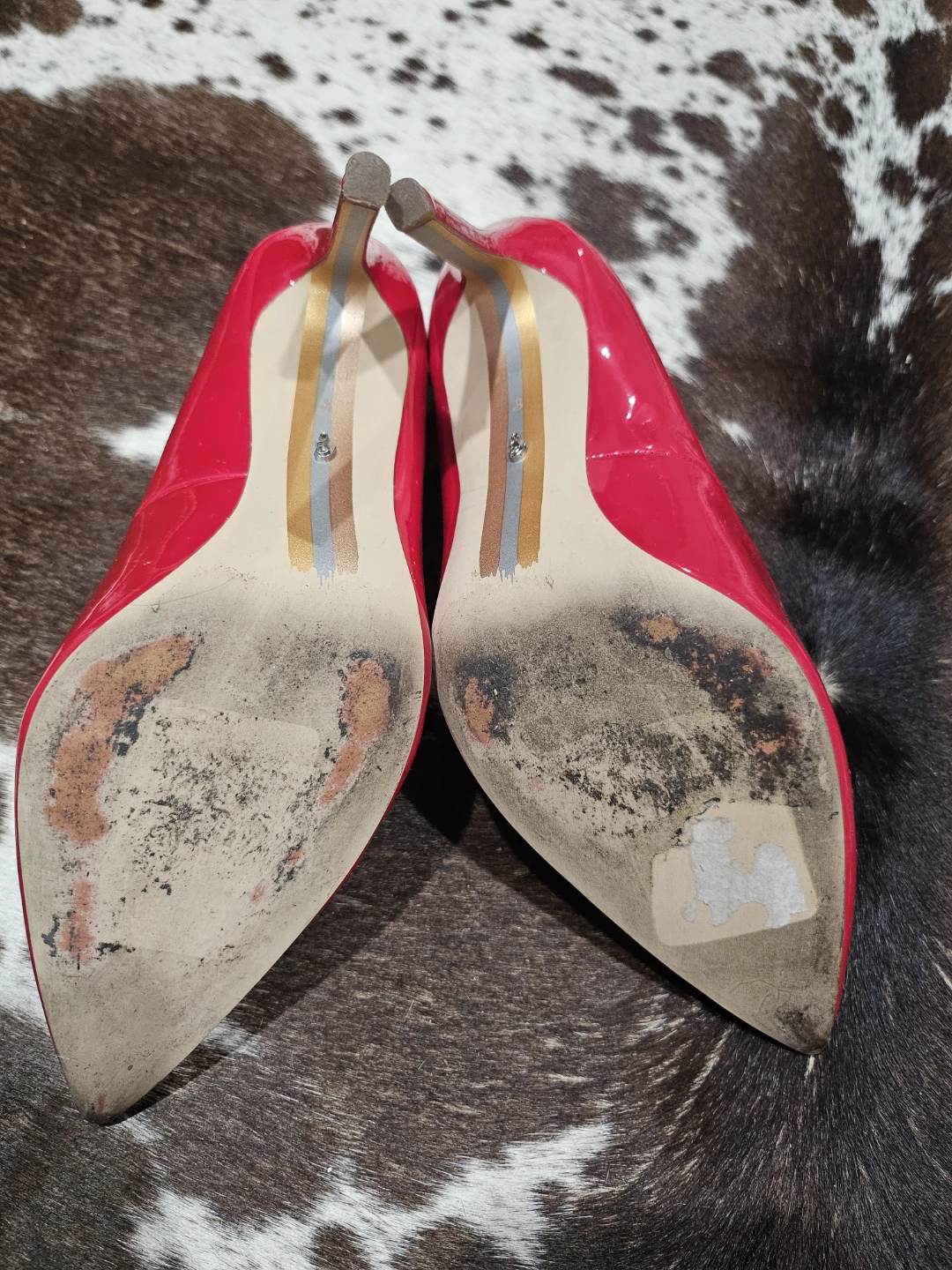 Sam Edelman Red Patent Leather Stiletto Heels - photo 4
