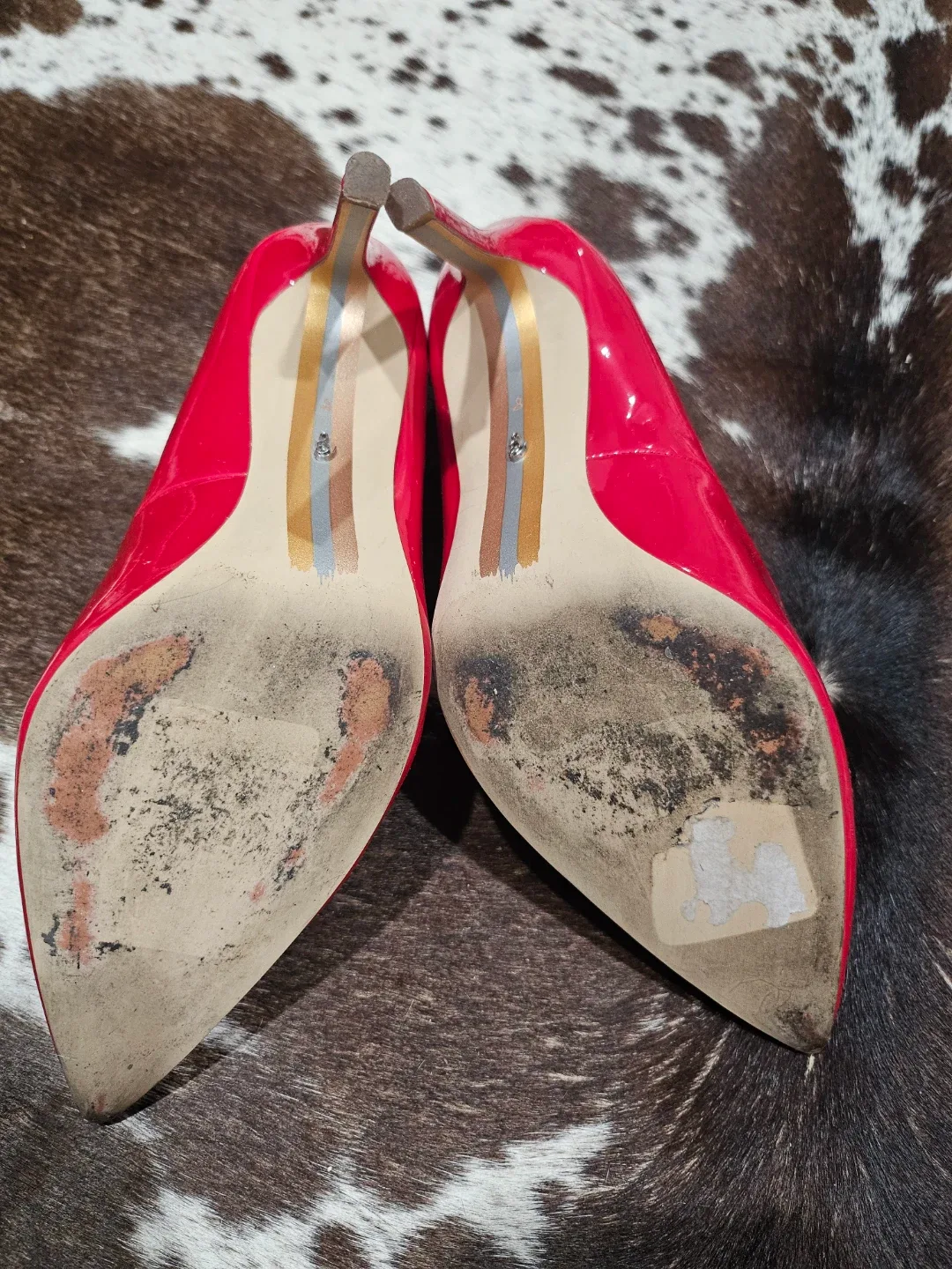 Sam Edelman Red Patent Leather Stiletto Heels - photo 4