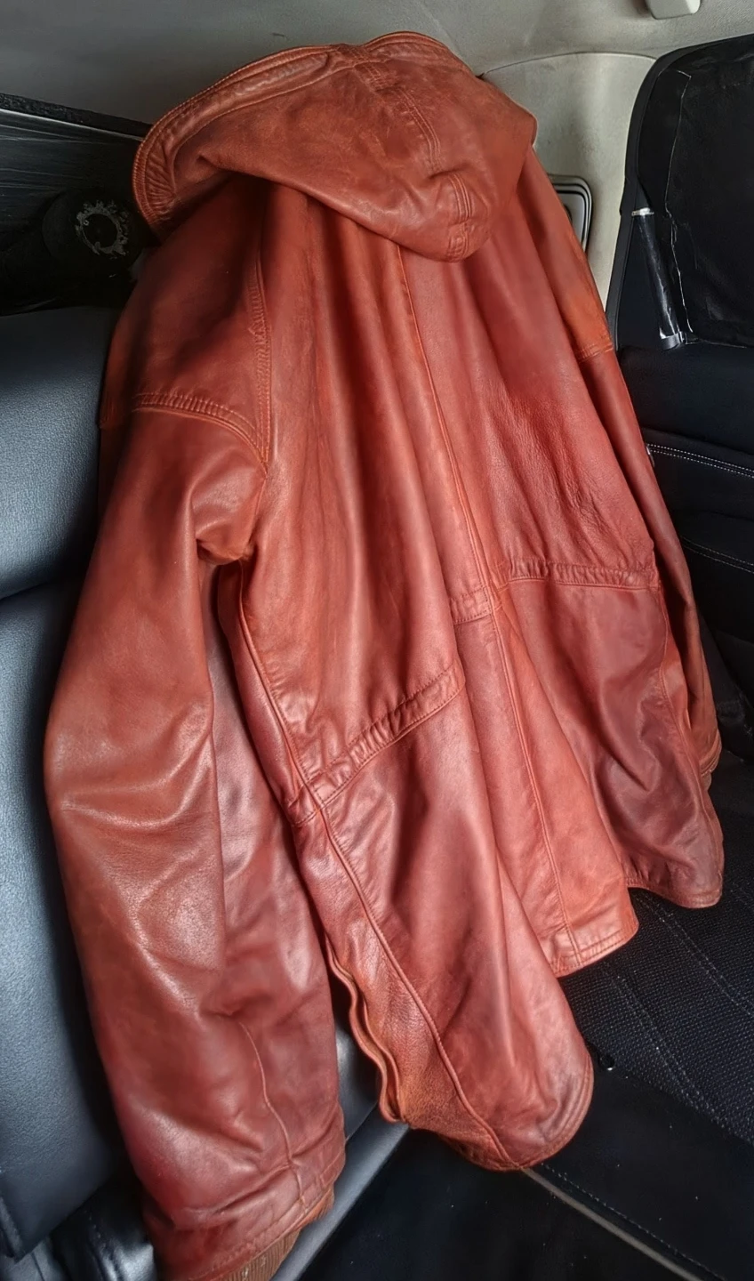 Vent Couvert Brown Leather Jacket - XL