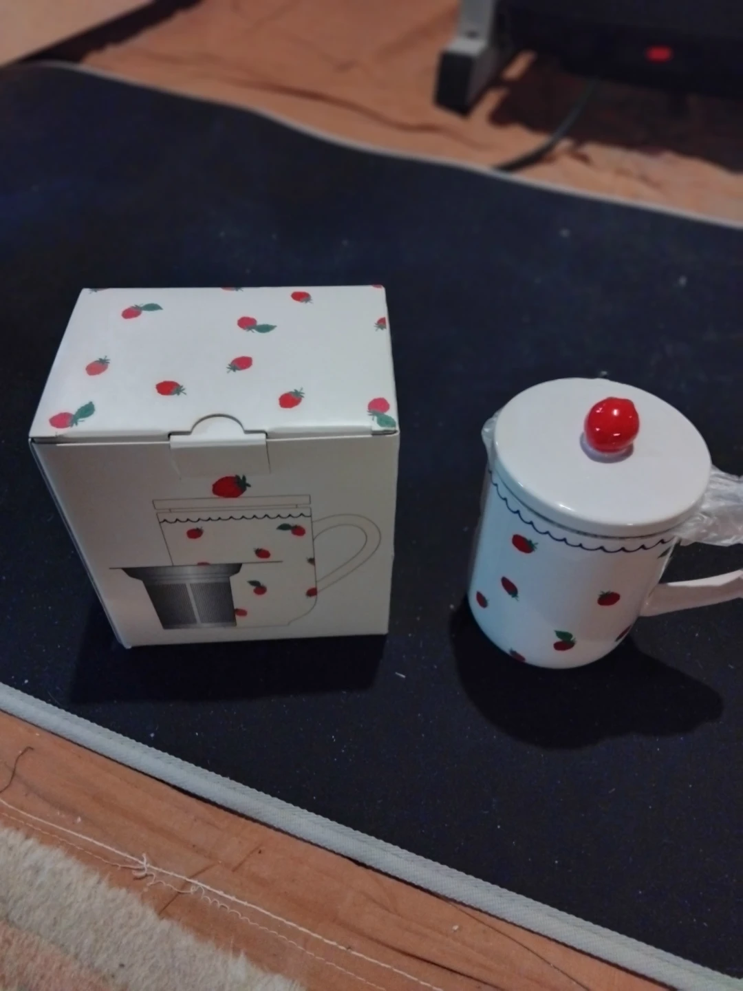Indigo Tea Mug with Stainless Steel Infuser