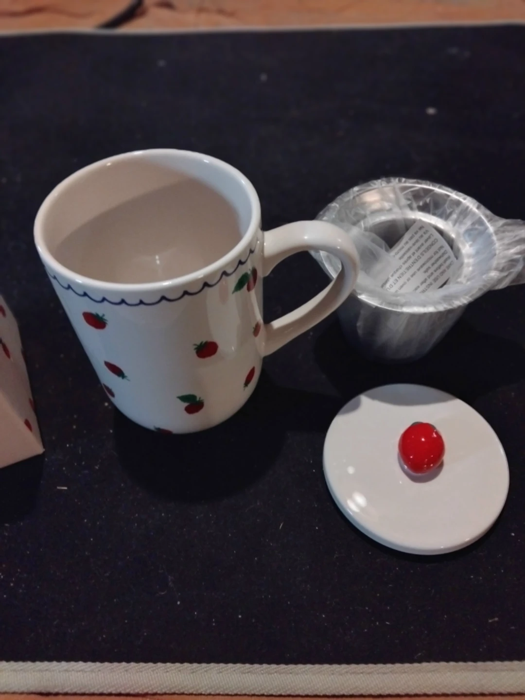 Indigo Tea Mug with Stainless Steel Infuser - photo 2
