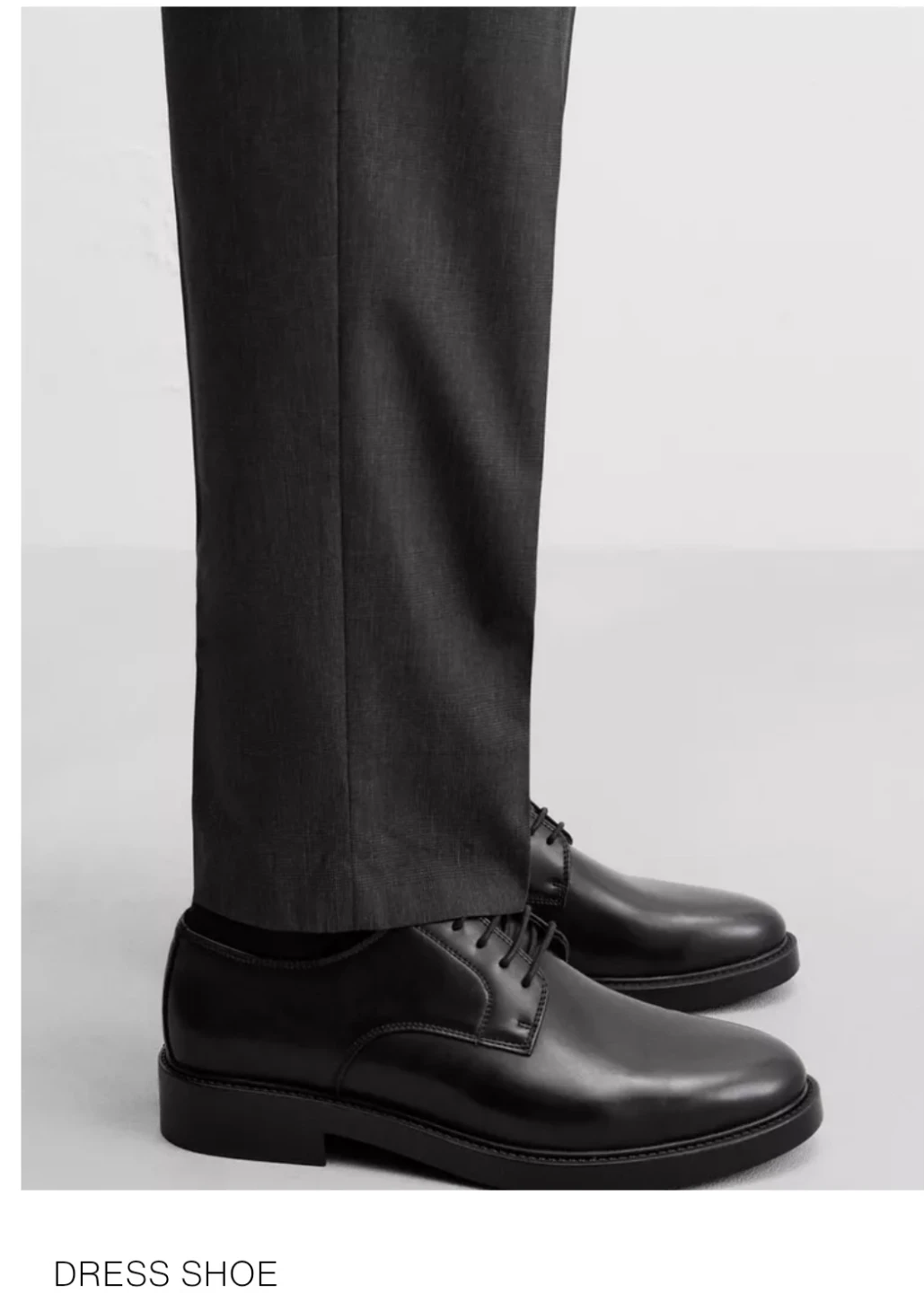 Zara Man Derby Dress Shoe - Black Size 47 - photo 3