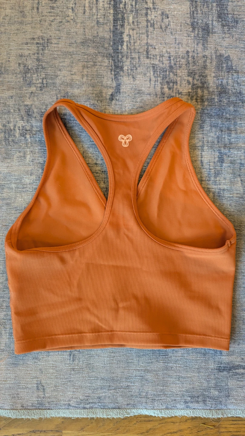 TNA Orange Ribbed crop top - photo 2