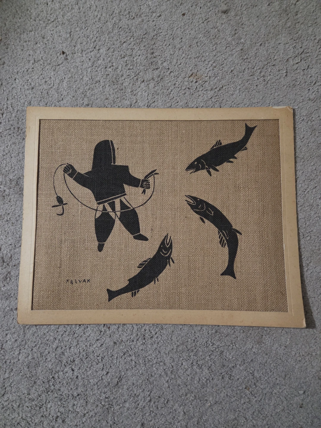 Art Print "Kalyak" Fisherman with Fish