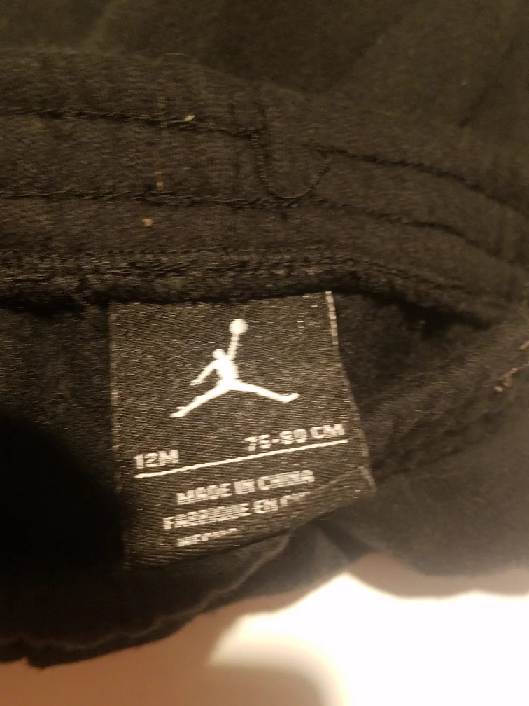 Jordan Baby Pants Black 12M - photo 3